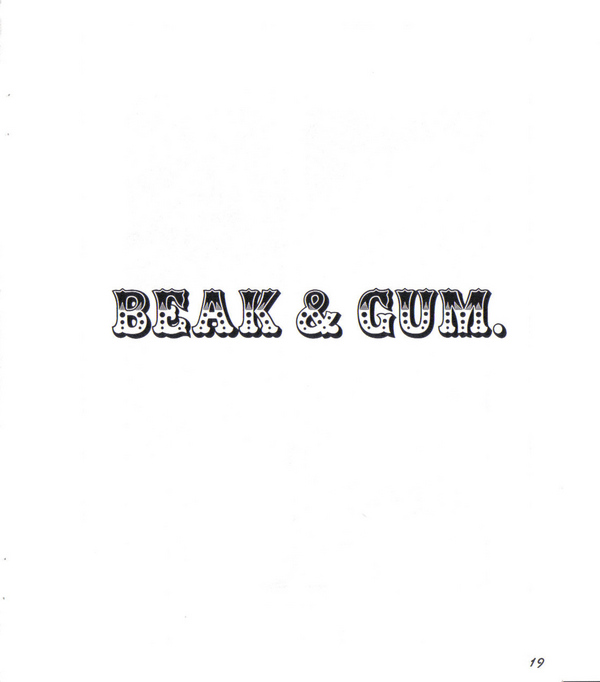beak and gum
